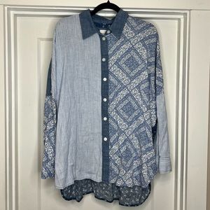 American Eagle Oversided Button Up